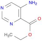 4-PyriMidinecarboxylic acid, 5-aMino-, ethyl ester