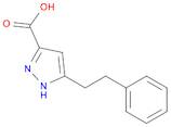 1H-Pyrazole-3-carboxylic acid, 5-(2-phenylethyl)-