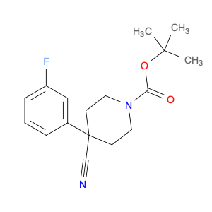 1-N-BOC-4-(3-FLUOROPHENYL)PIPERIDINE-4-CARBONITRILE