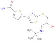 2-Thiophenecarboxamide,5-[2-[[3-[(1,1-dimethylethyl)amino]-2-hydroxypropyl]thio]-4-thiazolyl]-
