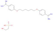 2-hydroxyethanesulphonic acid, compound with 4,4'-[hexane-1,6-diylbis(oxy)]bis[benzenecarboxamidine] (2
