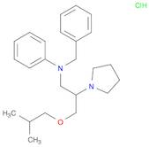 1-Pyrrolidineethanamine,b-[(2-methylpropoxy)methyl]-N-phenyl-N-(phenylmethyl)-,monohydrochloride