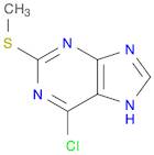 6-chloro-2-(methylthio)-7H-purine