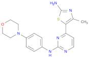2-Pyrimidinamine,4-(2-amino-4-methyl-5-thiazolyl)-N-[4-(4-morpholinyl)phenyl]-