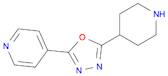 4-[5-(piperidin-4-yl)-1,3,4-oxadiazol-2-yl]pyridine