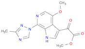 1H-Pyrrolo[2,3-c]pyridine-3-acetic acid, 4-Methoxy-7-(3-Methyl-1H-1,2,4-triazol-1-yl)-α-oxo-, Methyl ester
