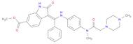 (Z)-methyl 3-(((4-(N-methyl-2-(4-methylpiperazin-1-yl)acetamido)phenyl)amino)(phenyl)methylene)-2-oxoindoline-6-carboxylate