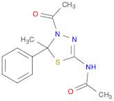 N-(4-Acetyl-4,5-dihydro-5-methyl-5-phenyl-1,3,4-thiadiazol-2-yl)acetamide