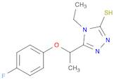 4-Ethyl-5-(1-(4-fluorophenoxy)ethyl)-4H-1,2,4-triazole-3-thiol