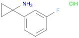 Cyclopropanamine, 1-(3-fluorophenyl)-, hydrochloride (1