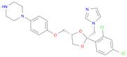 cis-1-[4-[[2-(2,4-dichlorophenyl)-2-(1H-imidazol-1-ylmethyl)-1,3-dioxolan-4-yl]methoxy]phenyl]piperazine