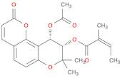 2-Butenoic acid, 2-methyl-,(9S,10S)-10-(acetyloxy)-9,10-dihydro-8,8-dimethyl-2-oxo-2H,8H-benzo[1,2-b:3,4-b']dipyran-9-yl ester, (2Z)-