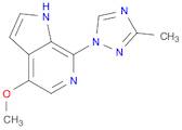 1H-Pyrrolo[2,3-c]pyridine, 4-Methoxy-7-(3-Methyl-1H-1,2,4-triazol-1-yl)-