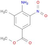 Benzoic acid, 4-amino-3-methyl-5-nitro-, methyl ester (9CI)