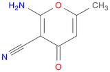 4H-Pyran-3-carbonitrile,2-amino-6-methyl-4-oxo-(9CI)