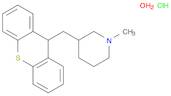 Piperidine, 1-methyl-3-(9H-thioxanthen-9-ylmethyl)-, hydrochloride,monohydrate