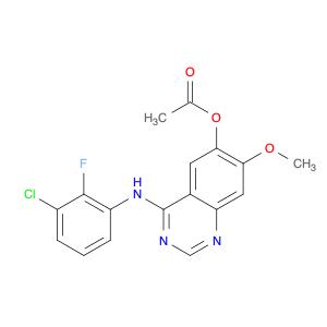 4-((3-chloro-2-fluorophenyl)amino)-7-methoxyquinazolin-6-yl acetate