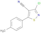 3-CHLORO-5-(4-METHYLPHENYL)ISOTHIAZOLE-4-CARBONITRILE