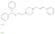Piperazine, 1-[2-(diphenylmethoxy)ethyl]-4-(3-phenyl-2-propenyl)-,dihydrochloride