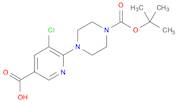 6-[4-(tert-butoxycarbonyl)piperazin-1-yl]-5-chloronicotinic acid