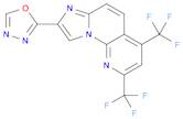 8-(1,3,4-OXADIAZOL-2-YL)-2,4-BIS(TRIFLUOROMETHYL)IMIDAZO[1,2-A][1,8]NAPHTHYRIDINE