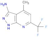4-METHYL-6-(TRIFLUOROMETHYL)-1H-PYRAZOLO[3,4-B]PYRIDIN-3-YLAMINE