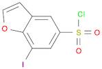 7-IODOBENZOFURAN-5-SULFONYL CHLORIDE