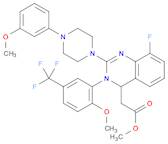 4-Quinazolineacetic acid, 8-fluoro-3,4-dihydro-2-[4-(3-Methoxyphenyl)-1-piperazinyl]-3-[2-Methoxy-5-(trifluoroMethyl)phenyl]-, Methyl ester