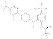 [4-(3-Fluoro-5-trifluoromethylpyridin-2-yl)piperazin-1-yl][5-Methylsulfonyl-2-[((S)-2,2,2-trifluoro-1-methylethyl)oxy]phenyl]methanone
