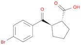 CYCLOPENTANECARBOXYLIC ACID, 2-(4-BROMOBENZOYL)-, (1R,2R)-