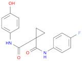 N-(4-fluorophenyl)-N-(4-hydroxyphenyl)cyclopropane-1,1-dicarboxamide