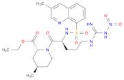 2-PIPERIDINECARBOXYLIC ACID, 1-[5-[IMINO(NITROAMINO)METHYL]AMINO]-2-[[(3-METHYL-8-QUINOLINYL)SULFONYL]AMINO]-1-OXOPENTYL]-4-METHYL-,ETHYL ESTER,[2R-[1(S*), 2α, 4β]]-