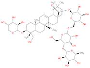 3-O-alpha-L-Arabinopyranosylhederagenin 28-O-alpha-L-rhamnopyranosyl-(1->4)-beta-D-glucopyranosyl-(1->6)-beta-D-glucopyranosyl ester
