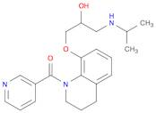 1,2,3,4-tetrahydro-8-[2-hydroxy-3-(isopropylamino)propoxy]-1-(3-pyridylcarbonyl)quinoline