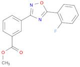 Benzoic acid, 3-[5-(2-fluorophenyl)-1,2,4-oxadiazol-3-yl]-, Methyl ester