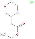 MORPHOLIN-3-YL-ACETIC ACID ETHYL ESTER HYDROCHLORIDE
