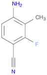 Benzonitrile, 4-amino-2-fluoro-3-methyl- (9CI)