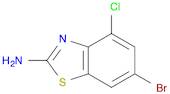 2-BenzothiazolaMine, 6-broMo-4-chloro-