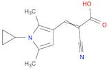2-Cyano-3-(1-cyclopropyl-2,5-dimethyl-1H-pyrrol-3-yl)prop-2-enoic Acid