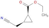 Cyclopropanecarboxylic acid, 2-(cyanomethyl)-, ethyl ester, cis- (9CI)