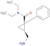 Cyclopropanecarboxamide, 2-(aminomethyl)-N,N-diethyl-1-phenyl-,(1R,2S)-rel-