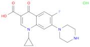 1-Cyclopropyl-6-fluoro-1,4-dihydro-4-oxo-7-(1-piperazinyl)-3-quinolinecarboxylic acid hydrochloride