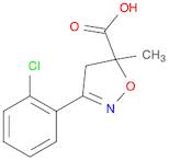3-(2-Chlorophenyl)-5-methyl-4,5-dihydroisoxazole-5-carboxylic Acid