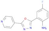 4-fluoro-2-(5-pyridin-4-yl-1,3,4-oxadiazol-2-yl)aniline