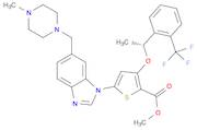 (R)-Methyl 5-(6-((4-Methylpiperazin-1-yl)Methyl)-1H-benzo[d]iMidazol-1-yl)-3-(1-(2-(trifluoroMethyl)phenyl)ethoxy)thiophene-2-carboxylate