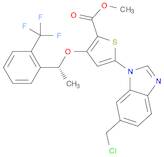 (R)-Methyl 5-(6-(chloroMethyl)-1H-benzo[d]iMidazol-1-yl)-3-(1-(2-(trifluoroMethyl)phenyl)ethoxy)thiophene-2-carboxylate