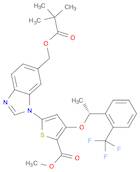 (R)-Methyl 5-(6-(pivaloyloxyMethyl)-1H-benzo[d]iMidazol-1-yl)-3-(1-(2-(trifluoroMethyl)phenyl)ethoxy)thiophene-2-carboxylate