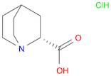 1-Azabicyclo[2.2.2]octane-2-carboxylic acid, hydrochloride, (R)- (9CI)