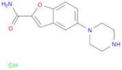 5-(1-Piperazinyl)-2-benzofurancarboxamide hydrochloride
