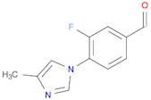 Benzaldehyde, 3-fluoro-4-(4-methyl-1H-imidazol-1-yl)-